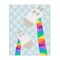 Stupell Industries Rainbow Geometric Giraffe Canvas, design by Carla Daly